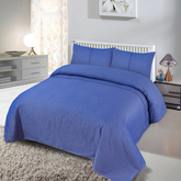 Opulence  3 Pcs King Size Bedding Set Blue